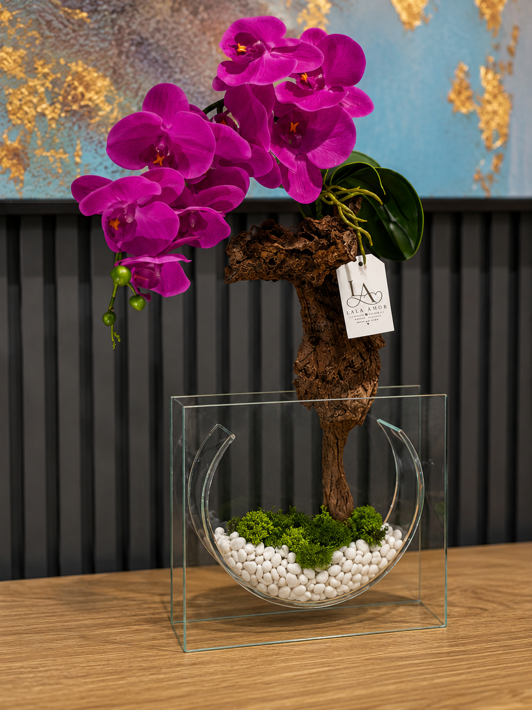 Orchid Harmony™ – Medium Glass Vase