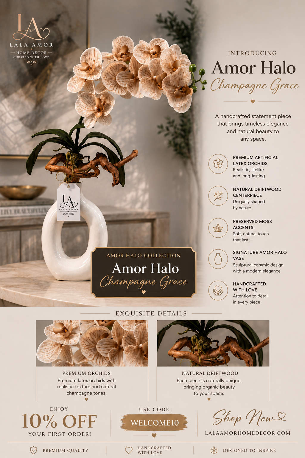 Amor Halo – Champagne Grace