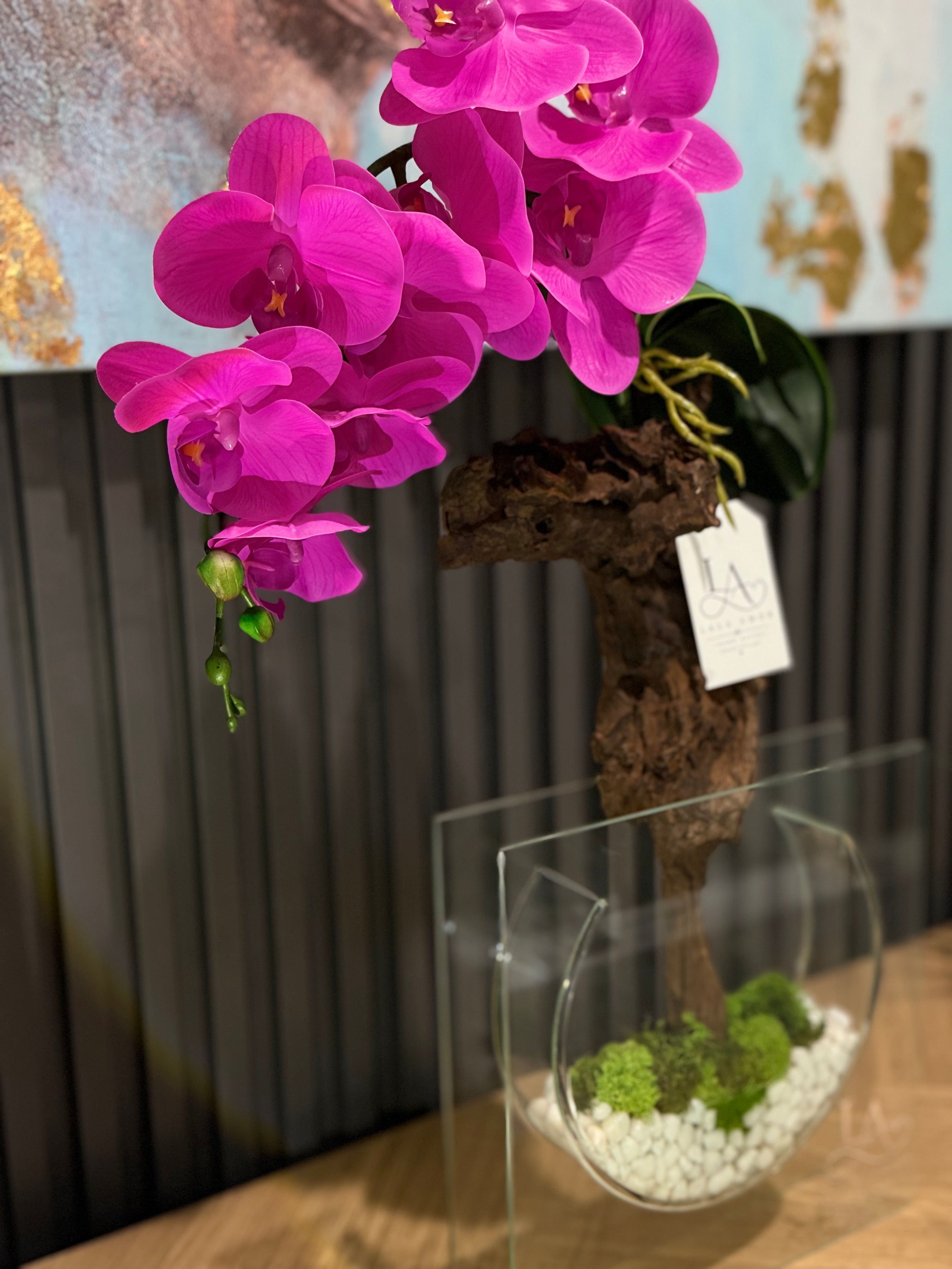 Orchid Harmony™ – Medium Glass Vase